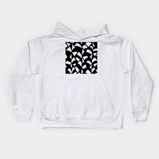 Monochrome Abstract Pattern Kids Hoodie